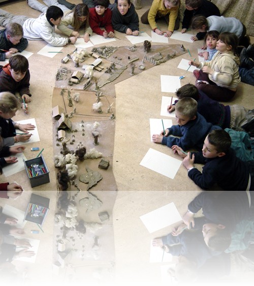 le plan/maquette du centre